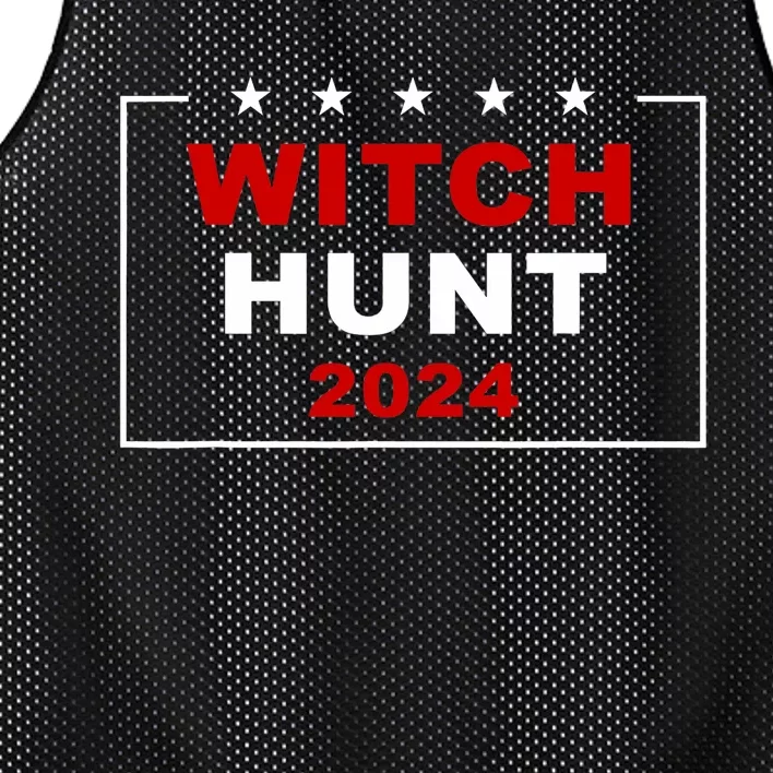 Trump Indictment Witch Hunt 2024 – Funny Quote Mesh Reversible Basketball Jersey Tank