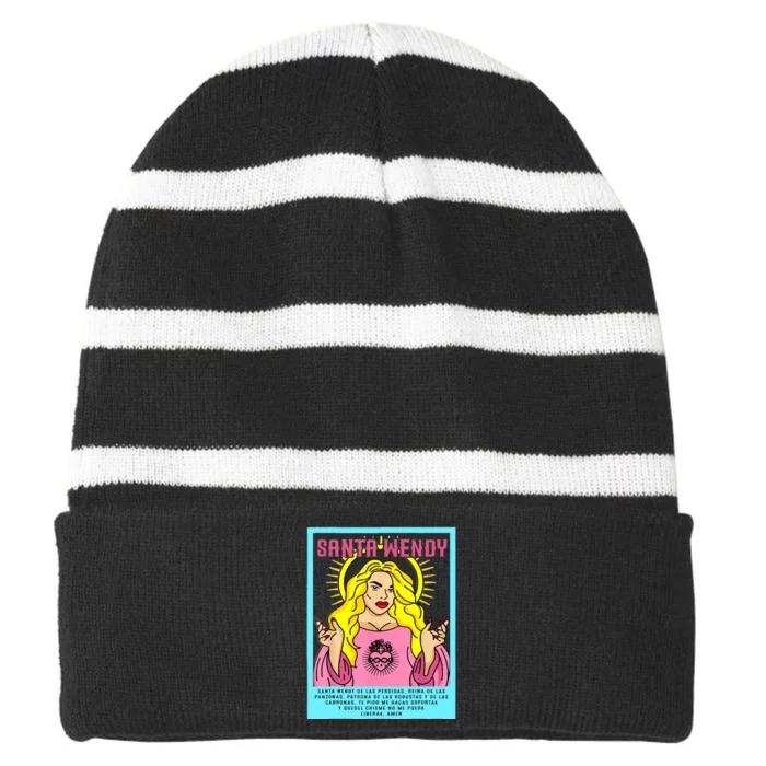 Team Infierno Wendy Guevara Striped Beanie with Solid Band