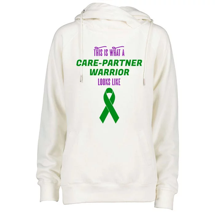 This Is What A Care Partner Warrior Looks Like Ney Gift Womens Funnel Neck Pullover Hood