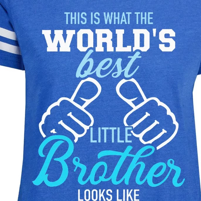 This Is What The Worlds Best Little Brother Looks Like Enza Ladies Jersey Football T-Shirt