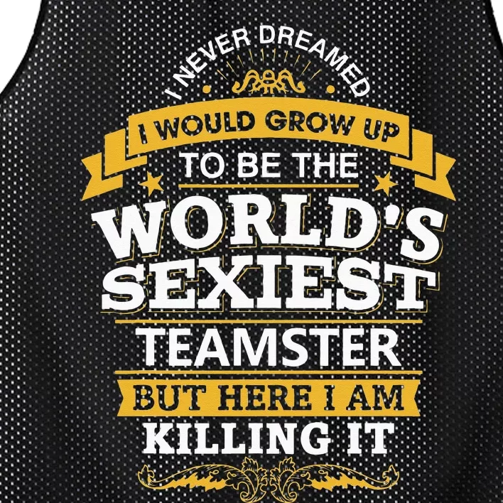 Teamster Idea Worlds Sexiest Teamsters Mesh Reversible Basketball Jersey Tank