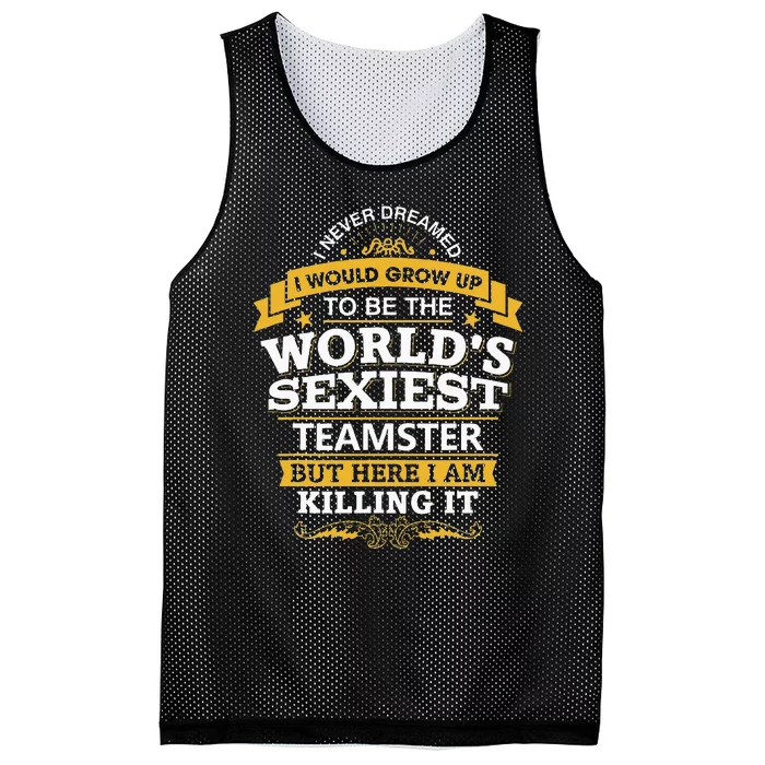 Teamster Idea Worlds Sexiest Teamsters Mesh Reversible Basketball Jersey Tank