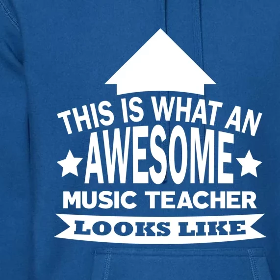 This Is What An Awesome Music Teacher Looks Like Great Gift Premium Hoodie