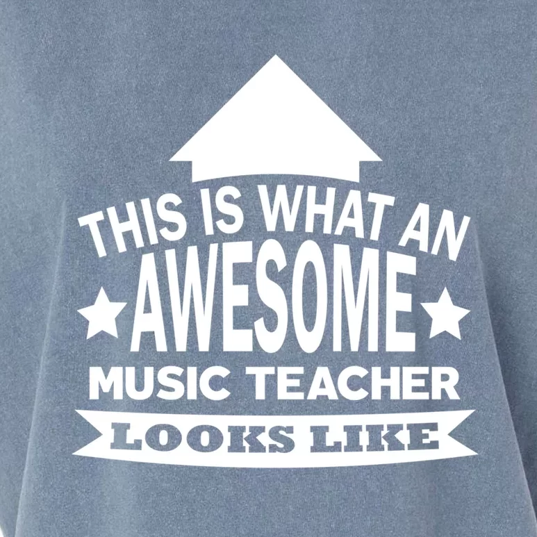 This Is What An Awesome Music Teacher Looks Like Great Gift Garment-Dyed Women's Muscle Tee