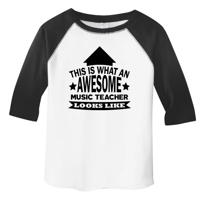 This Is What An Awesome Music Teacher Looks Like Great Gift Toddler Fine Jersey T-Shirt