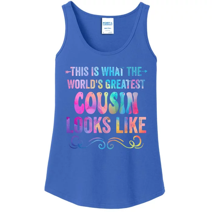 This Is What WorldS Greatest Cousin Looks Like MotherS Day Gift Ladies Essential Tank