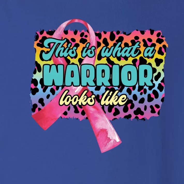 This Is What A Warrior Looks Like Breast Cancer Cute Gift Toddler Long Sleeve Shirt