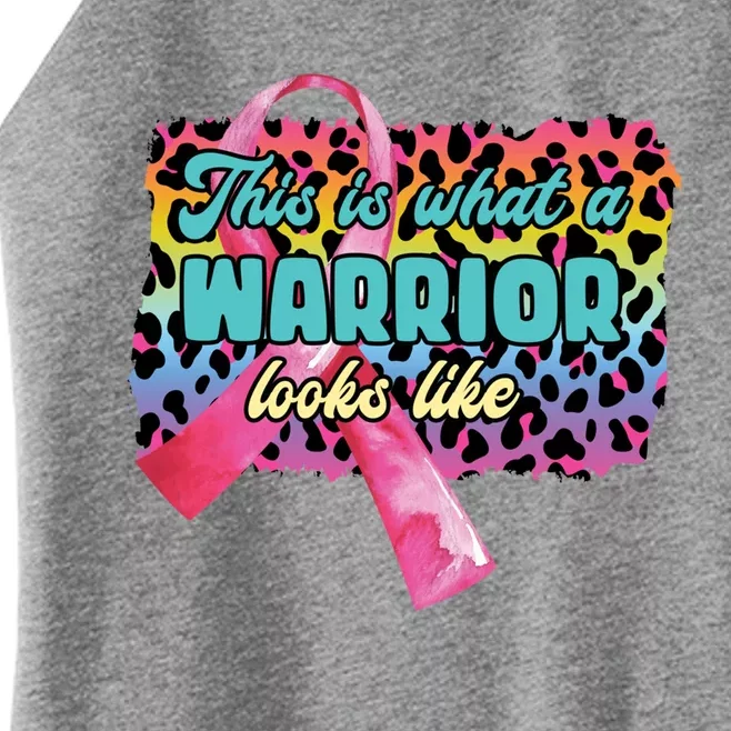 This Is What A Warrior Looks Like Breast Cancer Cute Gift Women’s Perfect Tri Rocker Tank