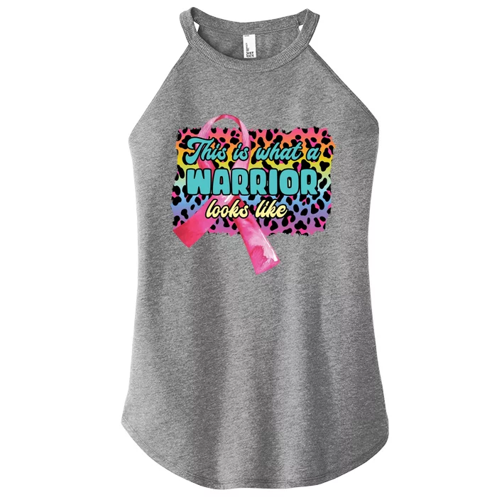 This Is What A Warrior Looks Like Breast Cancer Cute Gift Women’s Perfect Tri Rocker Tank