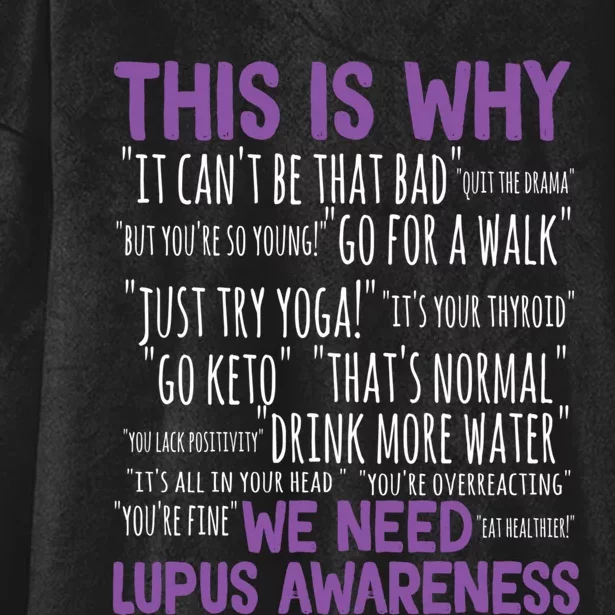 This Is Why We Need Lupus Awareness Hooded Wearable Blanket