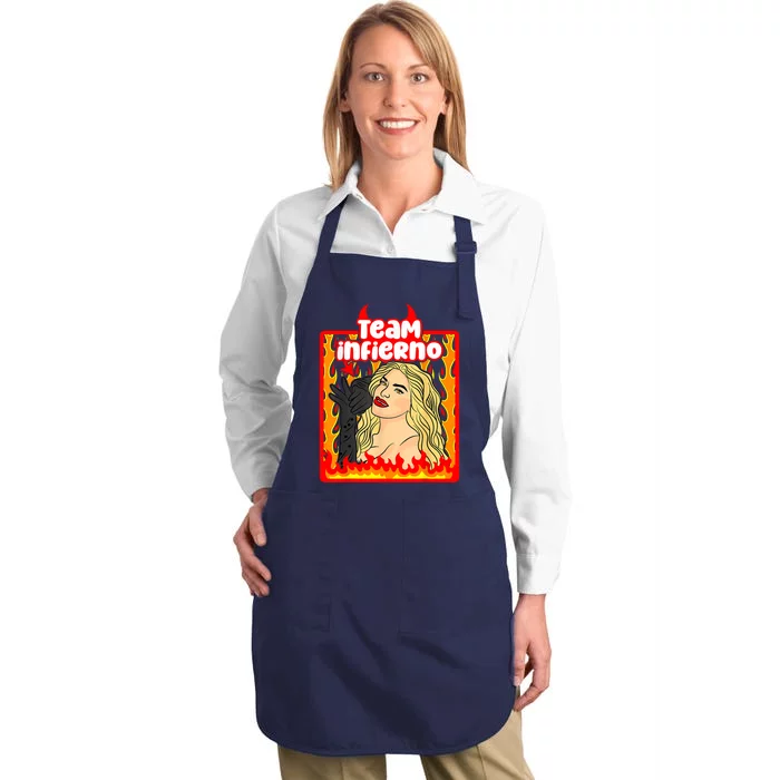 Team Infierno Wendy Guevara Funny Latina Full-Length Apron With Pocket