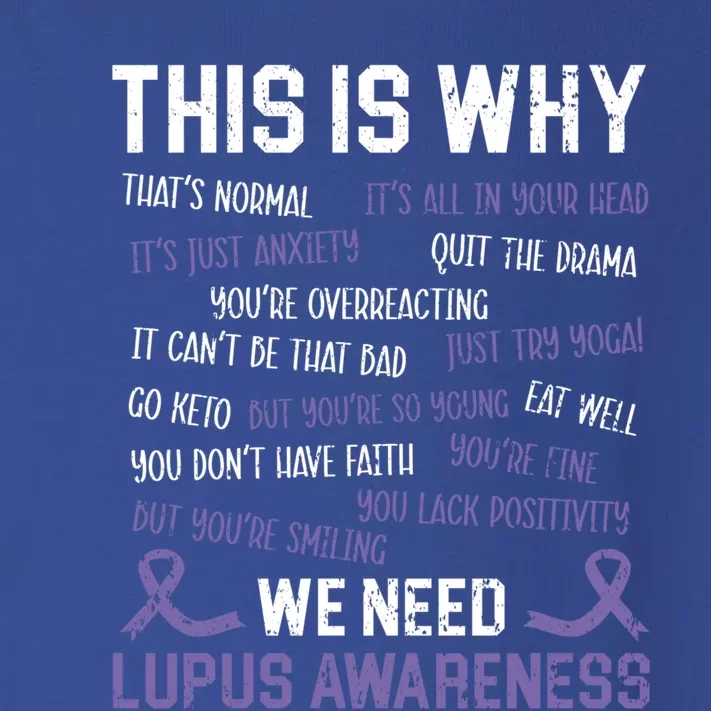 This Is Why We Need Lupus Awareness Autoimmune Disease Great Gift Toddler Long Sleeve Shirt