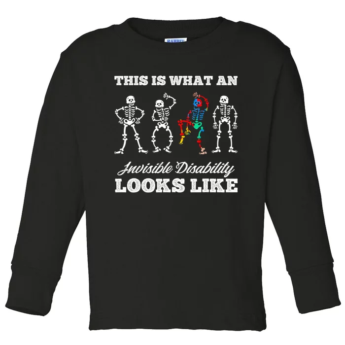 This Is What An Invisible Disability Looks Like Awareness Toddler Long Sleeve Shirt