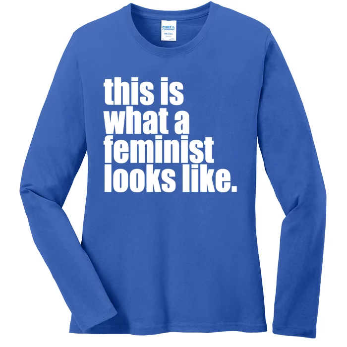 This Is What A Feminist Looks Like Equal Rights Meaningful Gift Ladies Long Sleeve Shirt