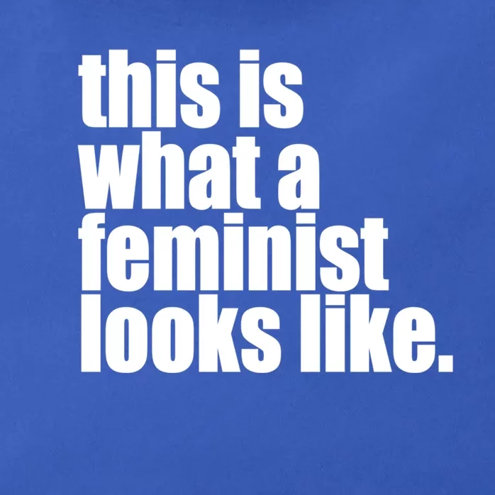 This Is What A Feminist Looks Like Equal Rights Meaningful Gift Zip Tote Bag