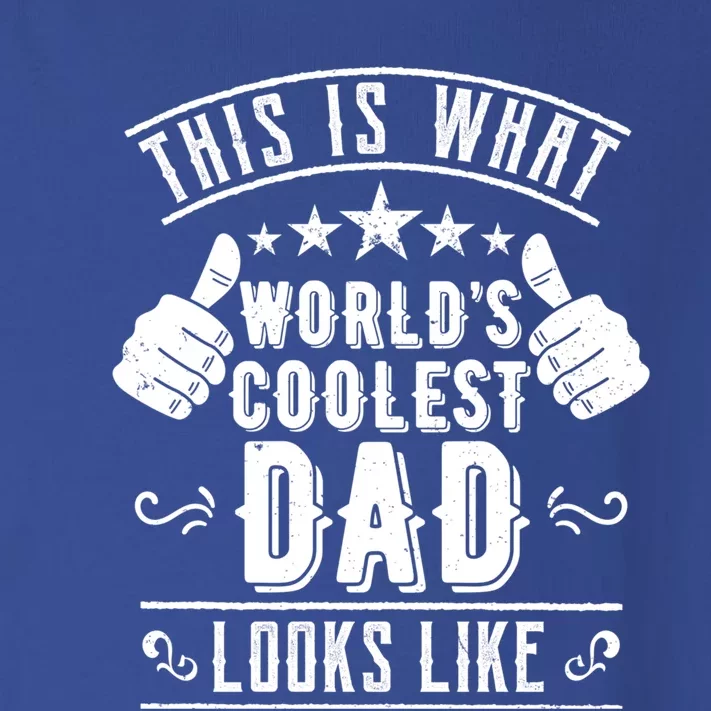 This Is What Worlds Coolest Dad Looks Like Fathers Day Cute Gift Toddler Long Sleeve Shirt