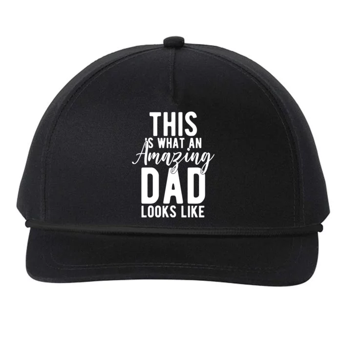 This Is What An Amazing Dad Looks Like Gift Snapback Five-Panel Rope Hat