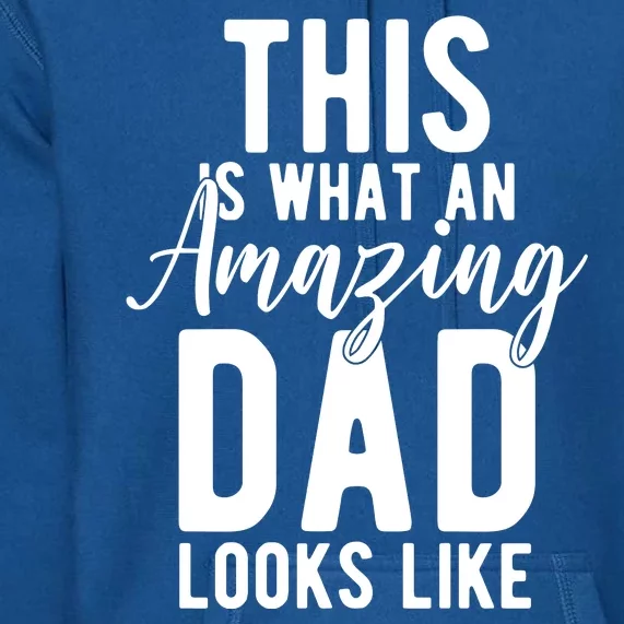 This Is What An Amazing Dad Looks Like Gift Premium Hoodie