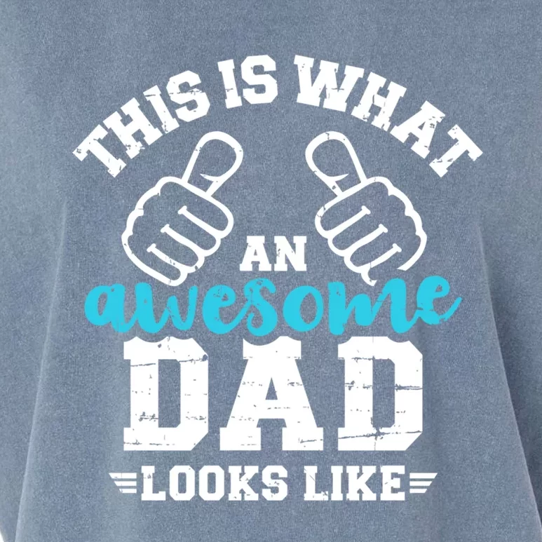 This Is What A Cool Dad Looks Like Gift Garment-Dyed Women's Muscle Tee