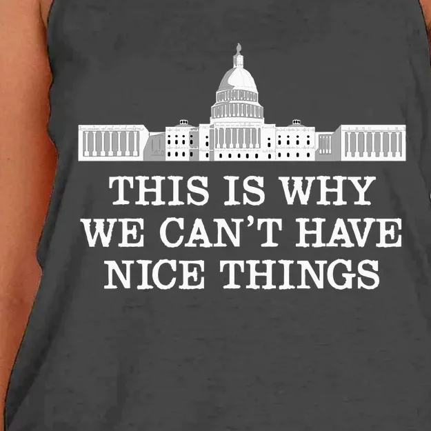 This Is Why We Can’T Have Nice Things Congress Women's Knotted Racerback Tank