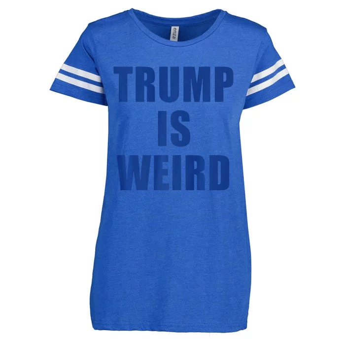 Trump Is Weird Premium Enza Ladies Jersey Football T-Shirt