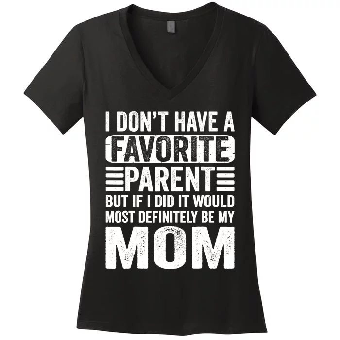 This Is What An Amazing Mom Looks Like Funny Mothers Day Women's V-Neck T-Shirt