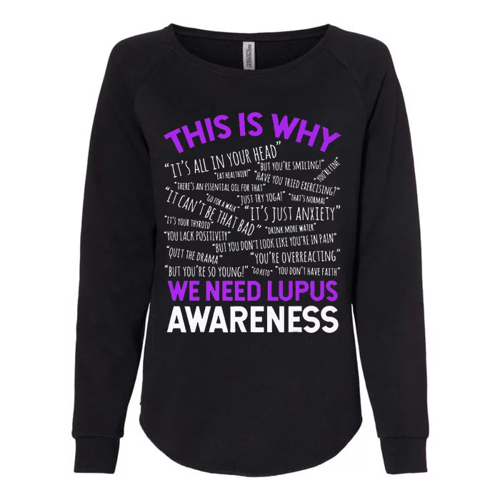 This Is Why We Need Lupus Awareness Womens California Wash Sweatshirt