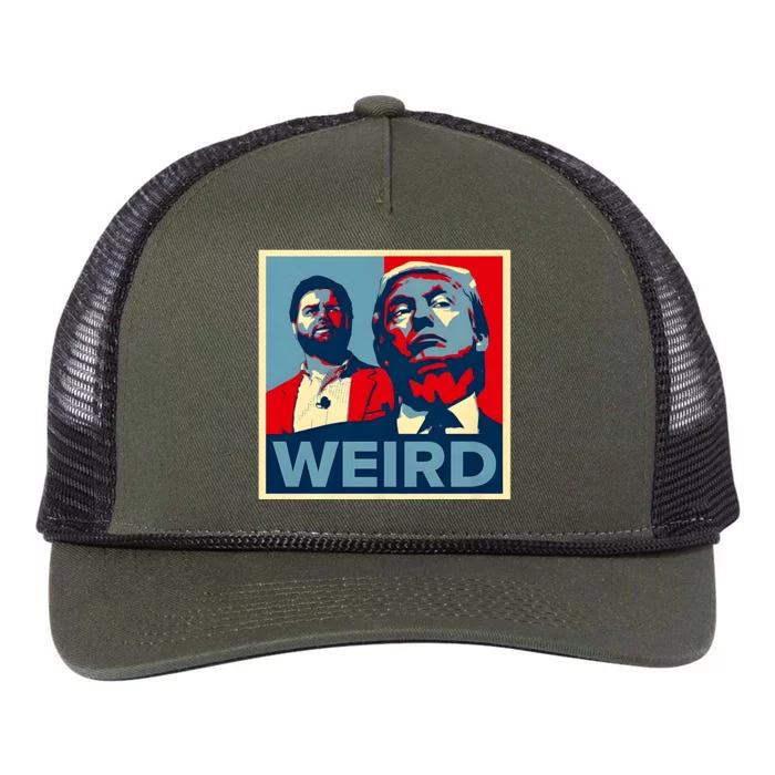 Trump Is Weird Trump Is Weirdo Retro Rope Trucker Hat Cap