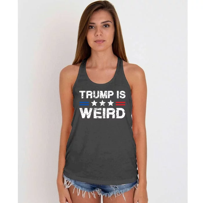 Trump Is Weird Women's Knotted Racerback Tank