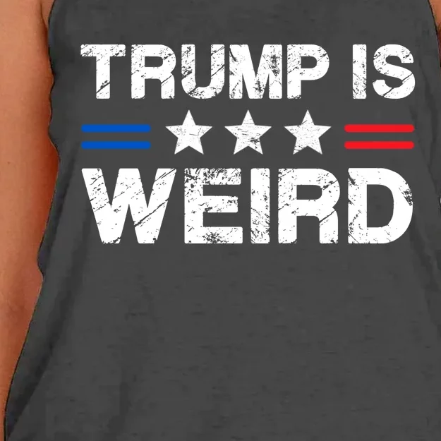 Trump Is Weird Women's Knotted Racerback Tank