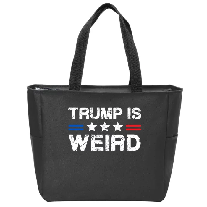 Trump Is Weird Zip Tote Bag