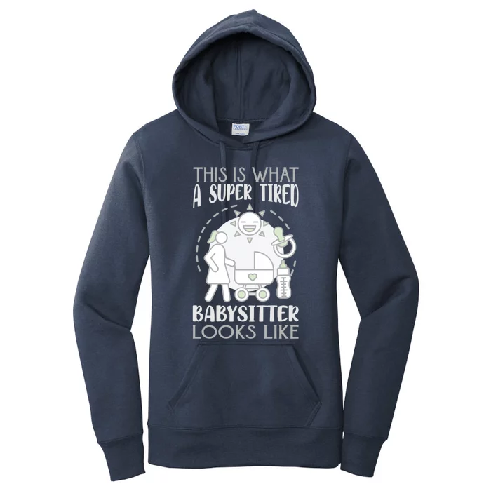 This Is What A Super Tired Sitter Looks Like Gift Women's Pullover Hoodie