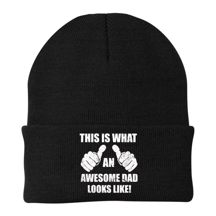 This Is What An Awesome Dad Looks Like Knit Cap Winter Beanie