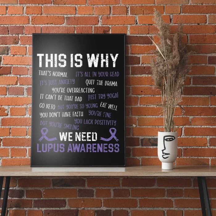 This Is Why We Need Lupus Awareness Autoimmune Disease Poster