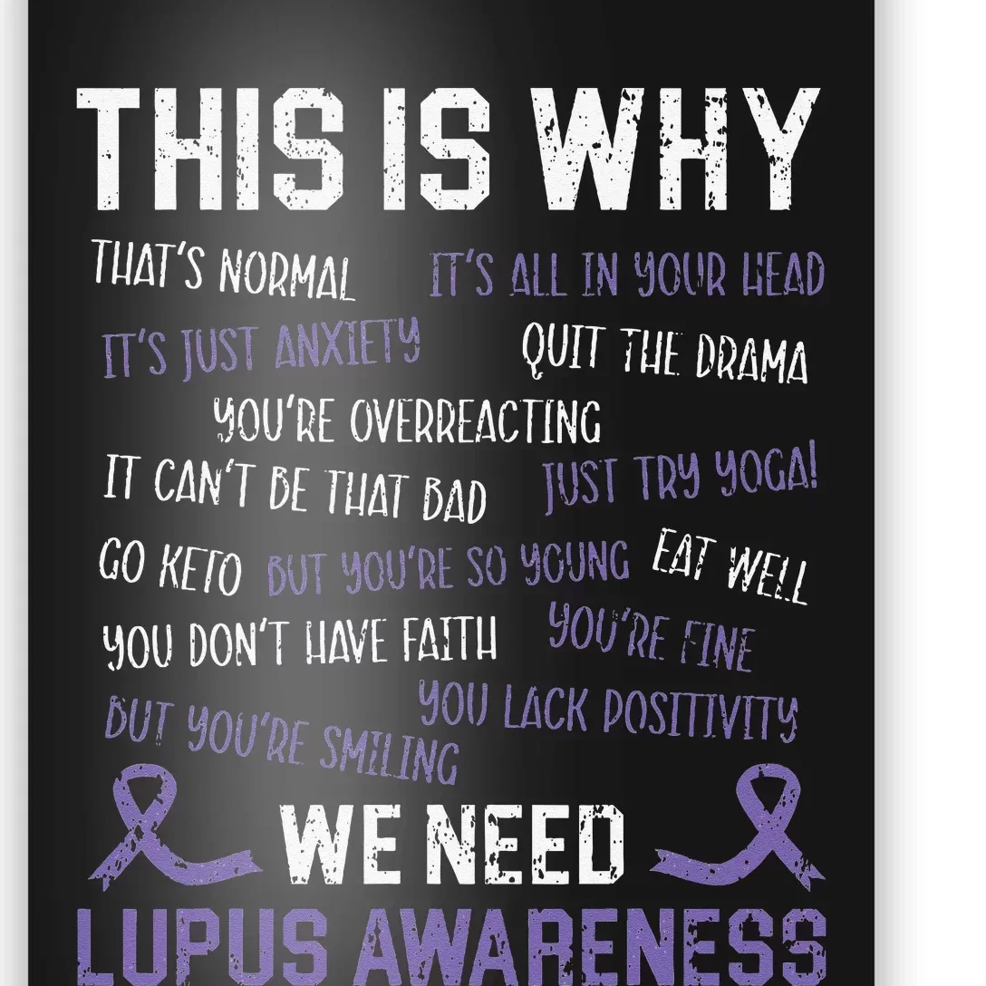 This Is Why We Need Lupus Awareness Autoimmune Disease Poster