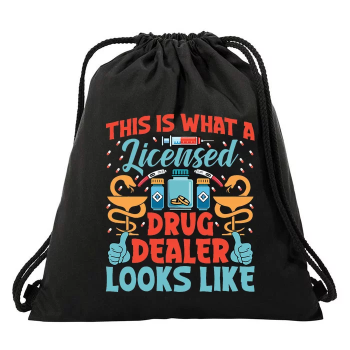 This Is What a Licensed Drug Dealer Looks Like Pharmacist Drawstring Bag