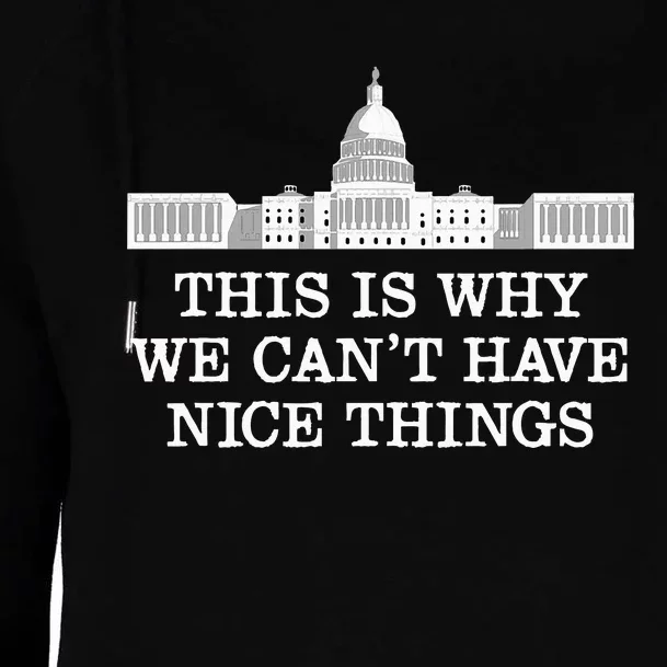 This Is Why We Can’T Have Nice Things Congress Womens Funnel Neck Pullover Hood