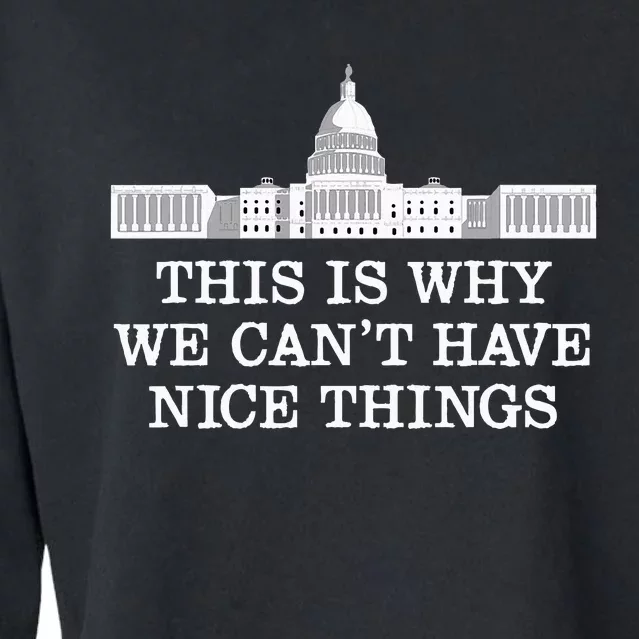 This Is Why We Can’T Have Nice Things Congress Cropped Pullover Crew