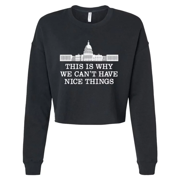 This Is Why We Can’T Have Nice Things Congress Cropped Pullover Crew