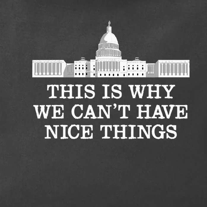 This Is Why We Can’T Have Nice Things Congress Zip Tote Bag