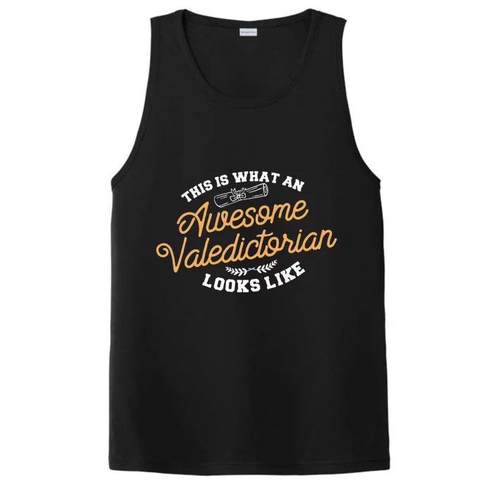 This Is What An Awesome Valedictorian Looks Like Graduation Performance Tank