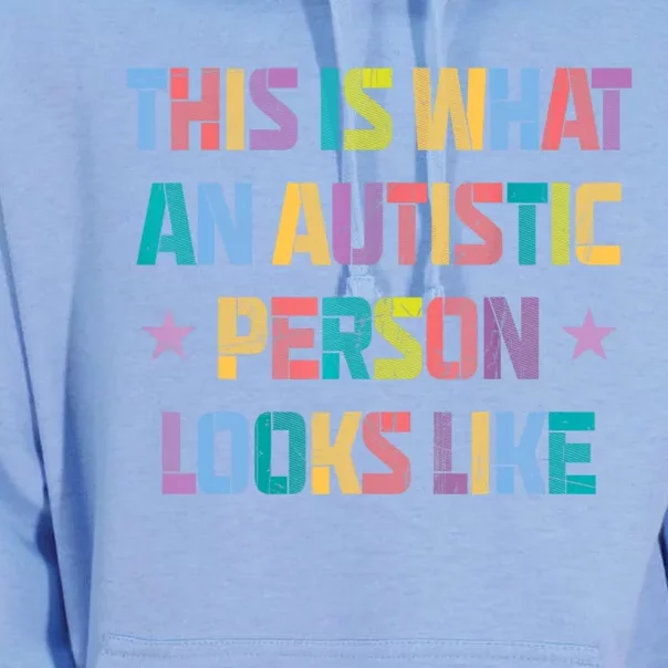 This Is What An Autistic Person Looks Like Funny Sayings Unisex Surf Hoodie