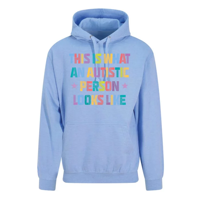 This Is What An Autistic Person Looks Like Funny Sayings Unisex Surf Hoodie