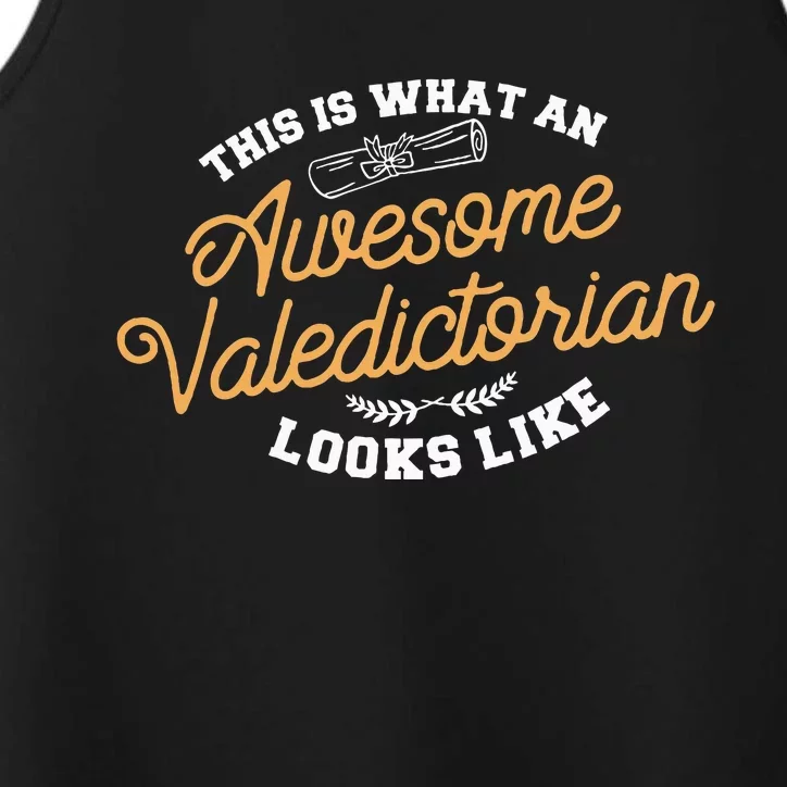 This Is What An Awesome Valedictorian Looks Like Graduation Performance Tank