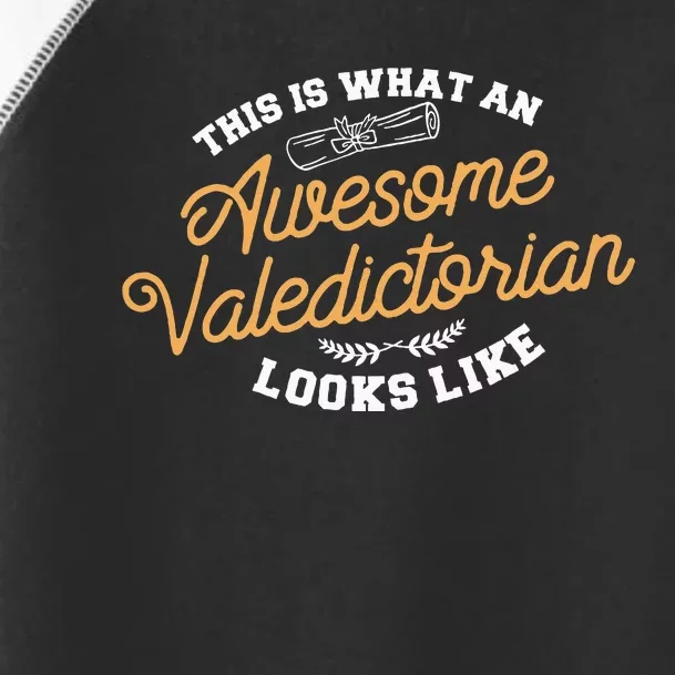 This Is What An Awesome Valedictorian Looks Like Graduation Toddler Fine Jersey T-Shirt