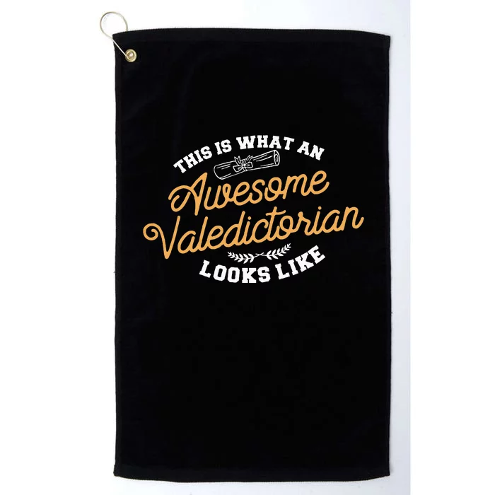 This Is What An Awesome Valedictorian Looks Like Graduation Platinum Collection Golf Towel