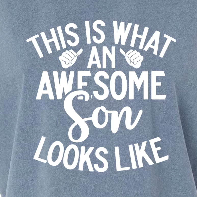 This Is What An Awesome Son Looks Like Son Garment-Dyed Women's Muscle Tee