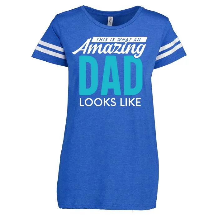 This Is What An Amazing Dad Looks Like Enza Ladies Jersey Football T-Shirt