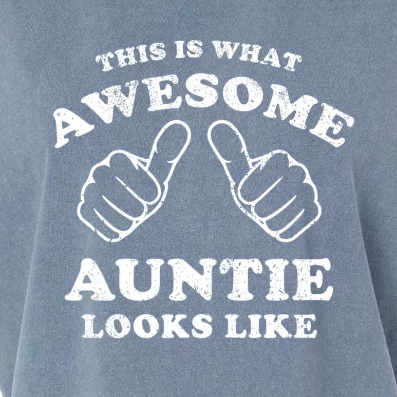 This Is What Awesome Auntie Looks Like Garment-Dyed Women's Muscle Tee