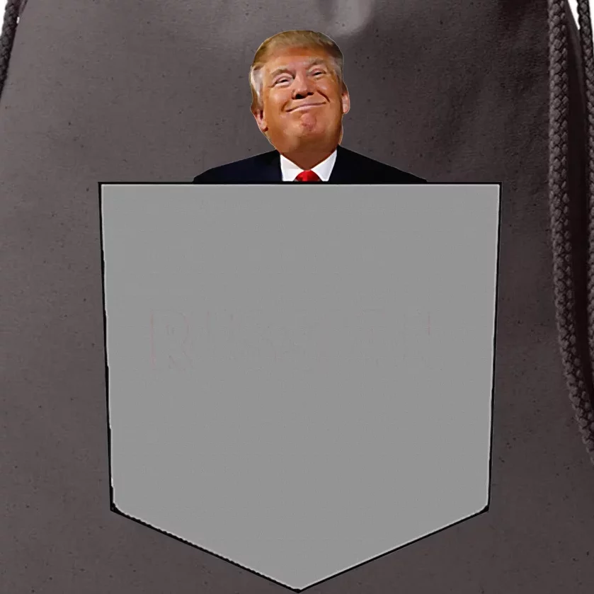 Trump In Your Pocket Drawstring Bag